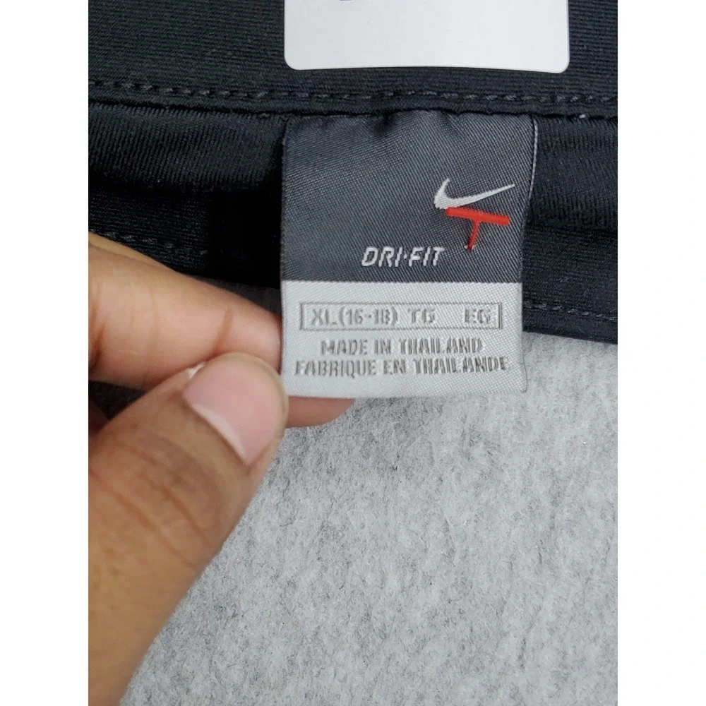 Nike Women Activewear Pants XL (16-18) Black Capri Dri-Fit 23